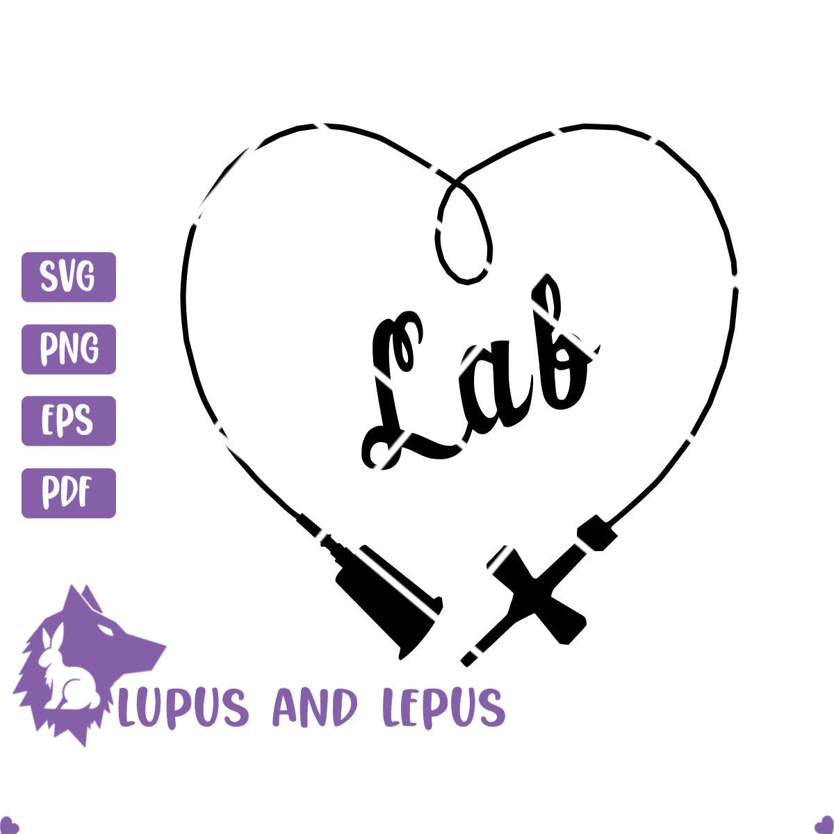 DIGITAL FILE - Butterfly Needle, Heart, Lab, laboratory svg, lab gift, laboratory gift, butterfly needle clipart (eps, svg, pdf, png, jpeg)