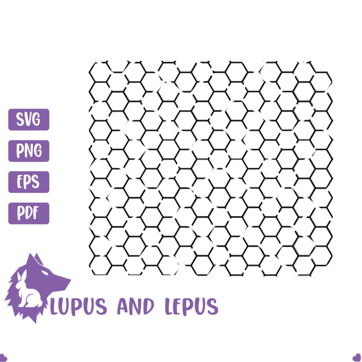 Digital File - HoneyComb pattern, honeycomb svg, bee, comb, pattern, h ...