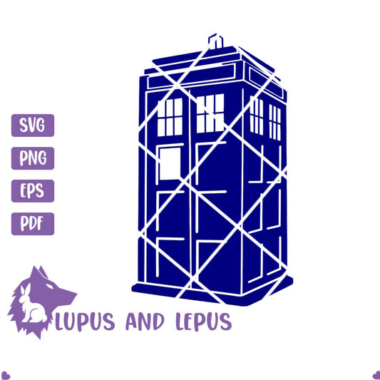 Digital File - police box svg, police box vector, police box clipart, who svg, doctor who svg, whovian svg, blue police box, the doctor