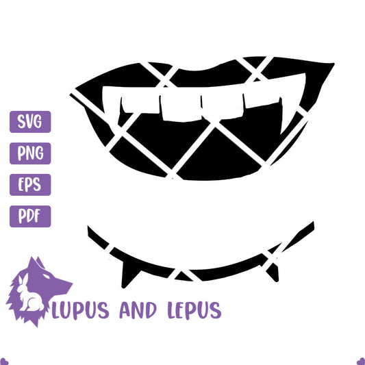 Digital File - vampire mask, mask svg, vampire svg, halloween svg, halloween mask, fall mask, fangs svg (eps, svg, pdf, png, jpeg)