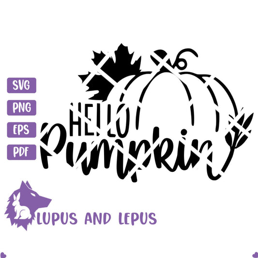 Digital File - hello pumpkin svg, fall sign svg, vintage fall, pumpkin patch svg, leaf svg, fall svg, halloween svg, autumn svg, pumpkin svg