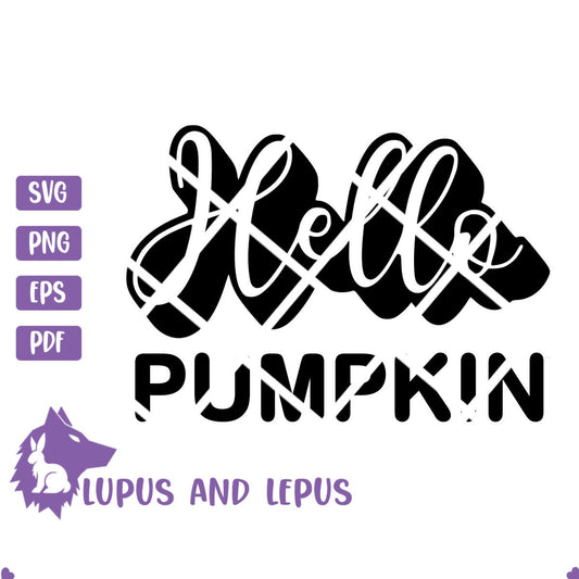 Digital File - hello pumpkin svg, fall sign svg, vintage fall, pumpkin patch svg, leaf svg, fall svg, halloween svg, autumn svg, pumpkin svg