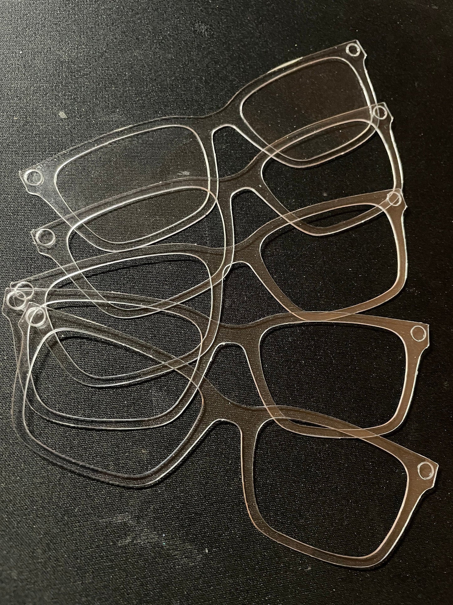 10 blank glasses topper -  Cedro blanks, Otero blanks, pair eyeglasses, magnetic topper, pair glasses, blanks, acrylic blank