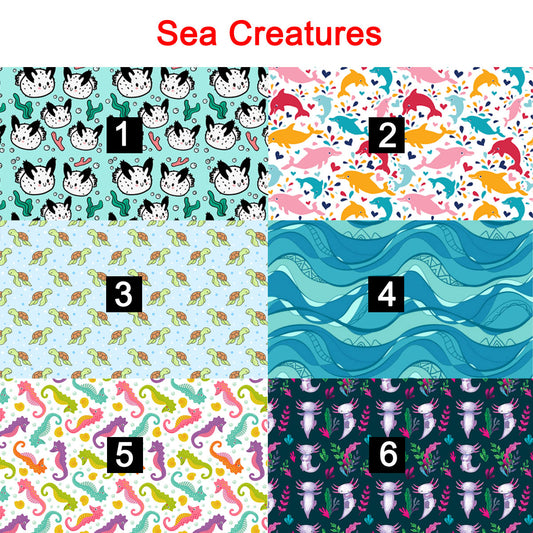Sea Creatures magnetic glasses topper - sea creatures, ocean, ocean life, ocean animals, animals, sea life, sea animals, cute animals, cute creatures, magnet glasses, magnetic glasses