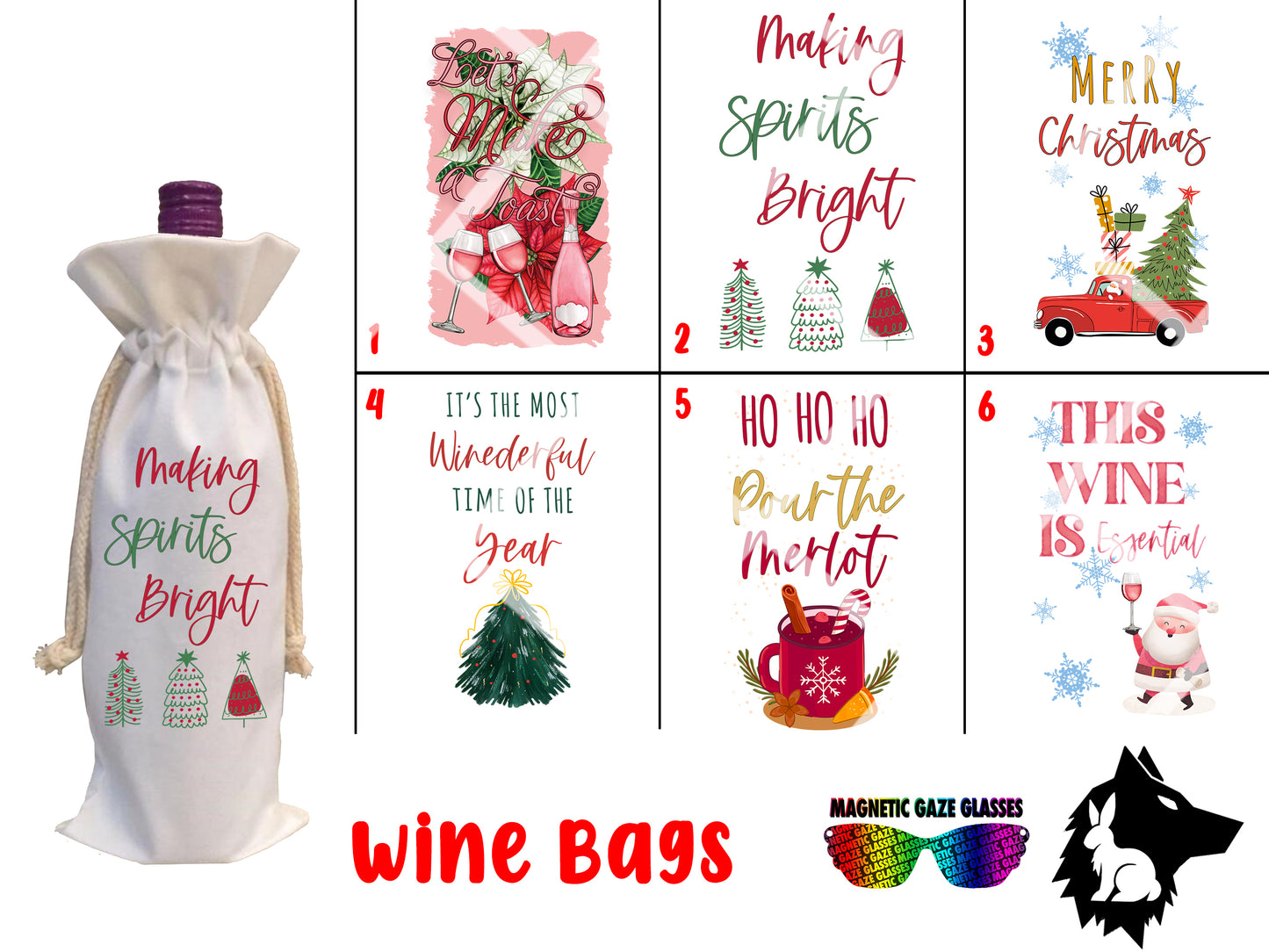 Wine Bag - (D) wine bag gift, gift for boss, gift for employee, gift for family, bag, custom, Christmas gift, xmas gift, gift, custom gift, customized gift, alcohol, bottle of wine bag, bottle of wine, spirits