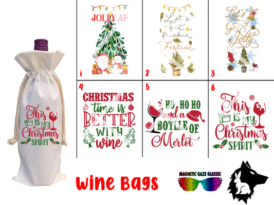 Wine Bag - (F) wine bag gift, gift for boss, gift for employee, gift for family, bag, custom, Christmas gift, xmas gift, gift, custom gift, customized gift, alcohol, bottle of wine bag, bottle of wine, spirits